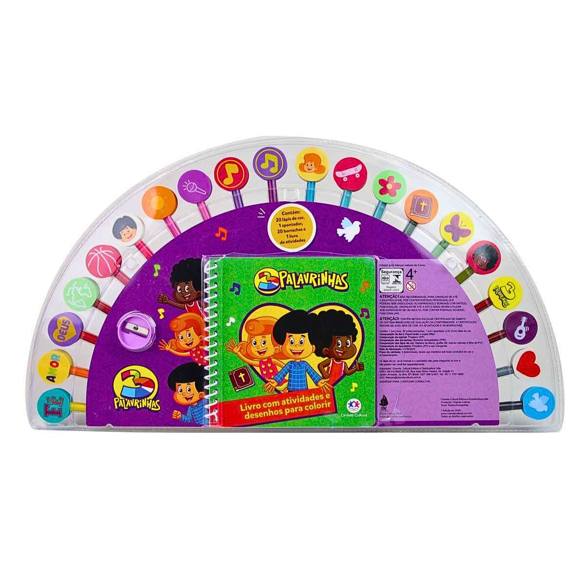 Kit Livro De Colorir E Atividades Borrachas Divertidas Três Palavrinhas - Ciranda Cultural Kit Livro De Colorir E Atividades Borrachas Divertidas Três Palavrinhas - Ciranda Cultural